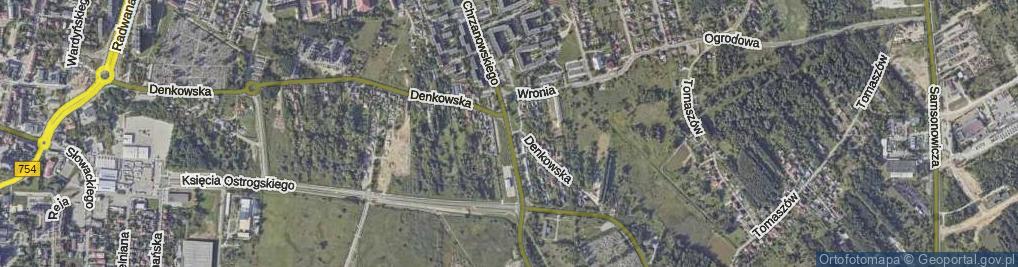 Zdjęcie satelitarne Chrzanowskiego Leona ul.